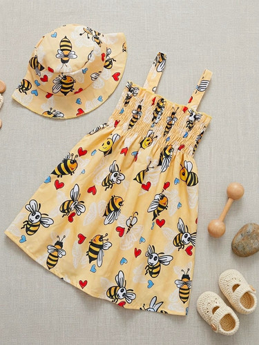Baby girls bee - baby, smocked