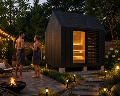 Outdoor garden sauna - outdoor,