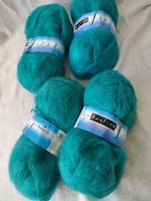 Vintage Hayfield Tendrelle DK Mohair 30 % - 4 X 50g Balls Jade Green (51)