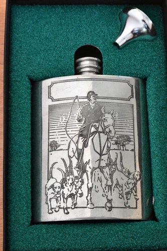 English pewter hip flask - english, hip-flask