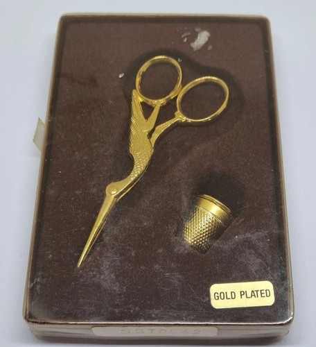 Vintage gold plated - vintage, thimble