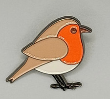 Chubby Robin pin badge