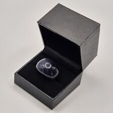 Whitney Kelly Sterling Silver Midnight Blue Sandstone Cocktail Ring 925 Size J