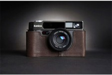Leather half case for - half, konica