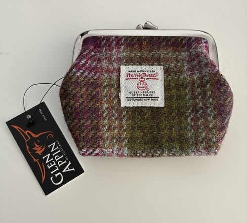 Harris tweed coin purse glen - coin,