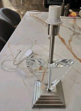 Art Deco Lamp Glass & Brushed