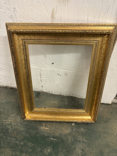 Antique frame carved - frame, gilded