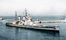 ROYAL NAVY BATTLESHIP HMS