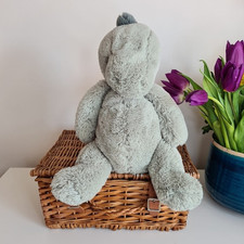 Jellycat Puffles Dinosaur - Puffles Dino Medium - Green Dinosaur Soft Plush