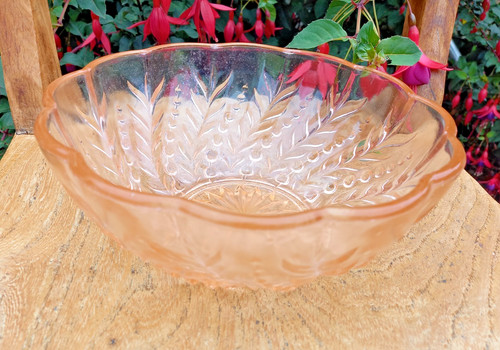 Vintage pressed glass - glass, fruit