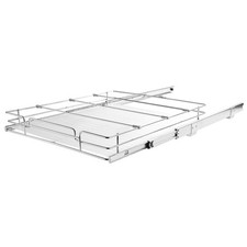 Uimoso Pull-Out Under Sink Organizer 17"Wx21"Dx2.5"H Wire Storage Basket