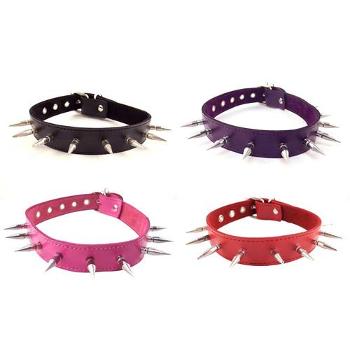 Rouge garments leather spiked - rouge,