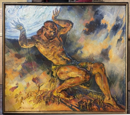 Big oil hand painting - big, /third