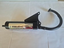 Yamaha Salient 50cc Black Silencer With Chrome Heat Sheild