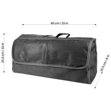 Car Boot Organiser Bag Anti Slip Foldable for Boot Storage Case, Black