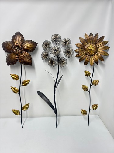 Set metal flower wall - flower, art