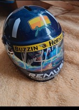 Damon Hill Hand Signed 1:2 Mini F1  Helmet Jordan Ceramic Money Box 