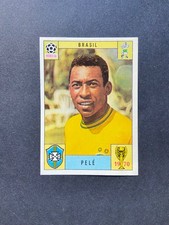 RARE PANINI WORLD CUP FOOTBALL MEXICO 70 PELE BRAZIL EXCELLENT CONDITION