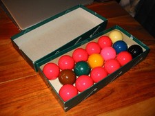 Aramith Premier 1-7/8" Snooker Billiard 17 Ball Set Saluc Belgium Phenolic Resin
