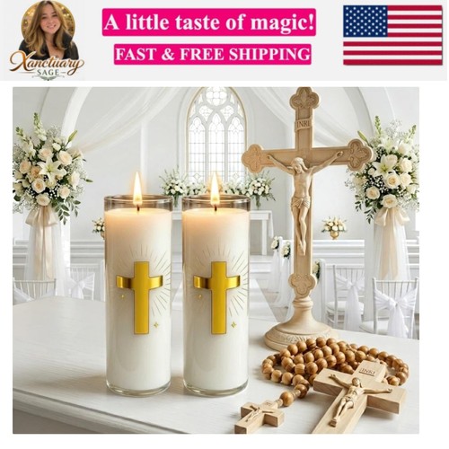White beeswax candle 2 - –,