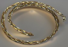 9ct Tri Colour Braided