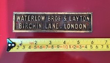 vintage brass safe plaque