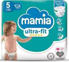 2 x Mamia Nappies for Babies Ultra-fit Baby Nappies, Size 5, 40 Nappies Diapers