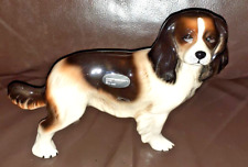 Coopercraft Springer Spaniel Figurine. Bone China. 8" Wide. 6.0" Tall. GC.
