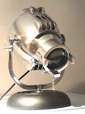 VINTAGE STRAND THEATRE SPOT LIGHT DESK LAMP 50s EAMES FILM RETRO ALESSI SILVER