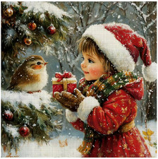 Printed Cross Stitch Kit 14 ct