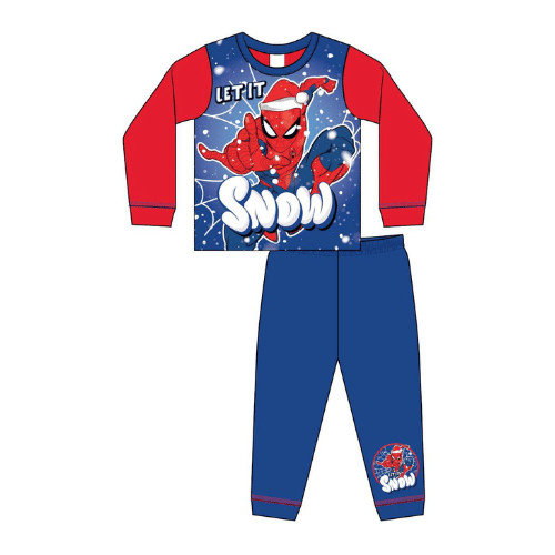 Boys spiderman festive pyjamas - spiderman,
