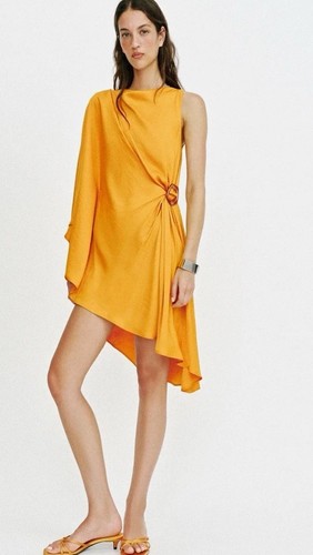 Zara curry orange asymmetric - curry,