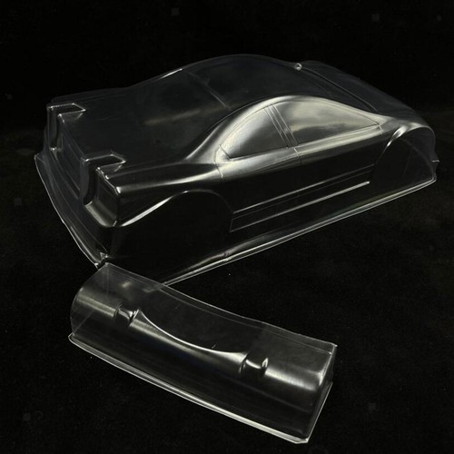 Body housing unpainted rc - unpainted, 1/10