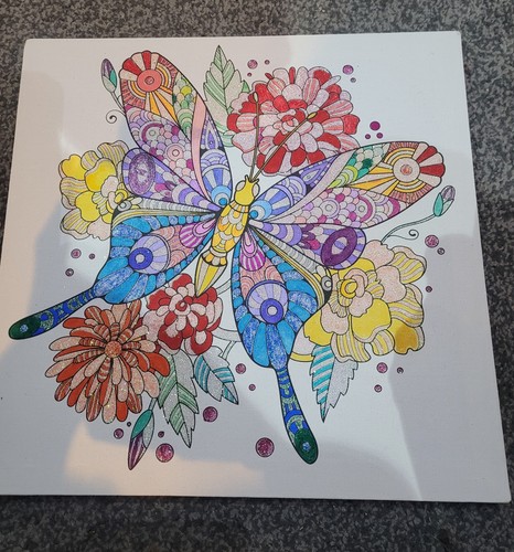 Butterfly and flower glitter - butterfly,