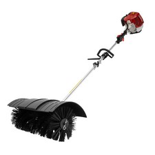 2 Stroke Petrol Powered Sweeper Brush Sweeping Broom Cleaner Air Cooled Engine