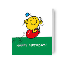 Mr Happy Birthday Card Mr Men & Little Miss Birthday Card Includes Envelope