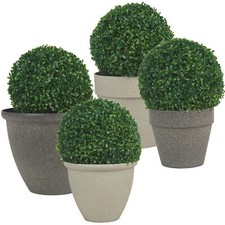 Modern Or Traditional Real Feel Granite Style Outdoor Plastic Plant Pot