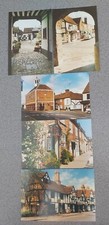5 Vintage Old Amersham Buckinghamshire Postcards Letter Cards Town Hall Crown #2