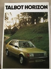 Talbot Horizon Car Brochure -