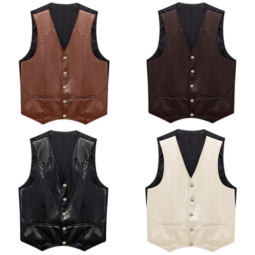 5xl men vintage faux leather - men,