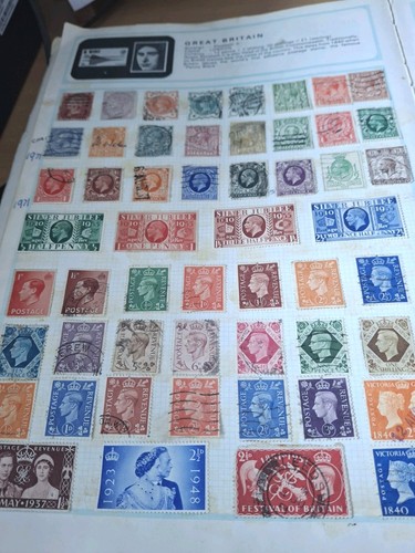 Strand stamp album - g, &