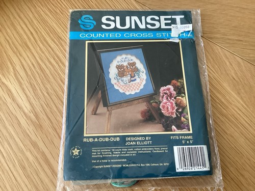 Sunset counted cross - sunset,