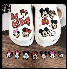 Disney Mickey & Minnie Shoe Charms-2x Random Croc Charms for Kids&Adults,Jibbitz