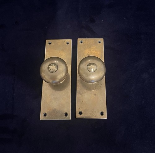 Antique solid brass door knob - antique,
