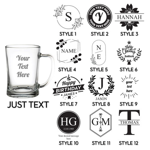 Personalised engraved glass - personalised,