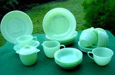 Fire King Jadeite Tableware Green Ribbed 1950-60's Made in USA Select from List