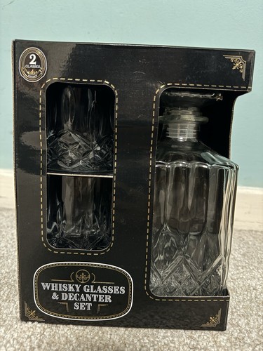 Whisky glasses and decanter - whisky,