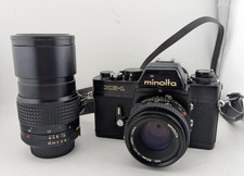 Minolta XE-1 Film Camera + MD 50mm + 135mm Lens - Tested