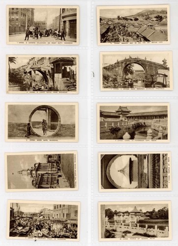 Chinese scenes cigarette cards - scenes,