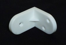 * Pack of 10 White Plastic Angle Brackets for Furniture Assembly and Repair *